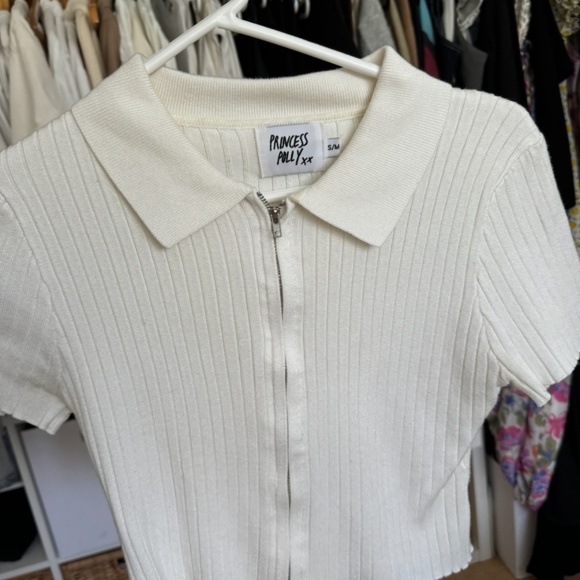 Zip crop top - Picture 1 of 2